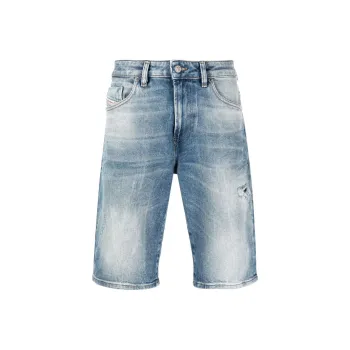 DIESEL Denim Shorts Men Light Blue
