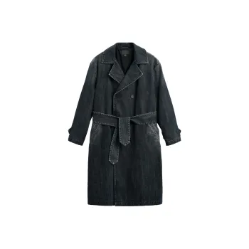 ZARA New Year Trench Coats Men Blue