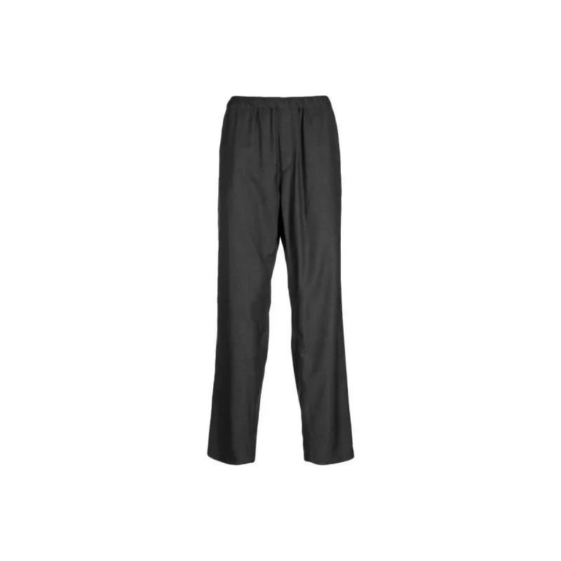 UNDERCOVER Elasticated waistband Wool Straight leg Trousers-0