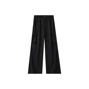Menglaini Casual Pants Unisex Black