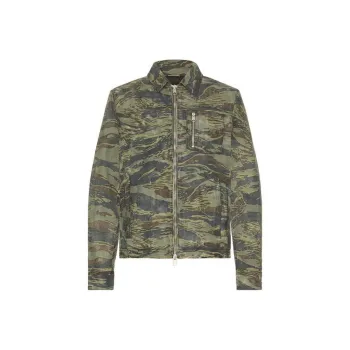 ALLSAINTS Leather Jacket Men's Green