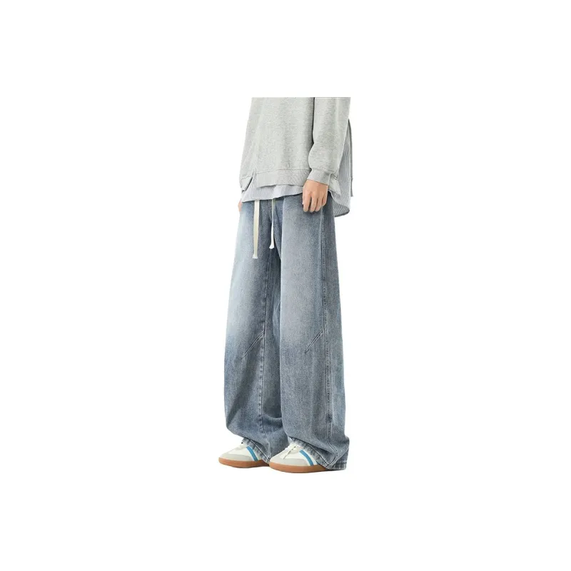 GROW DATE Jeans Unisex Black Gray-20
