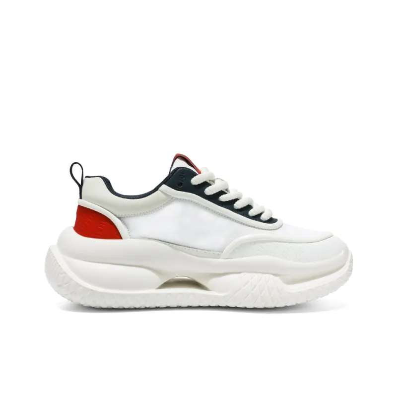 Kuding Breathable And Lightweight Low Top Chunky Sneakers Men's-14