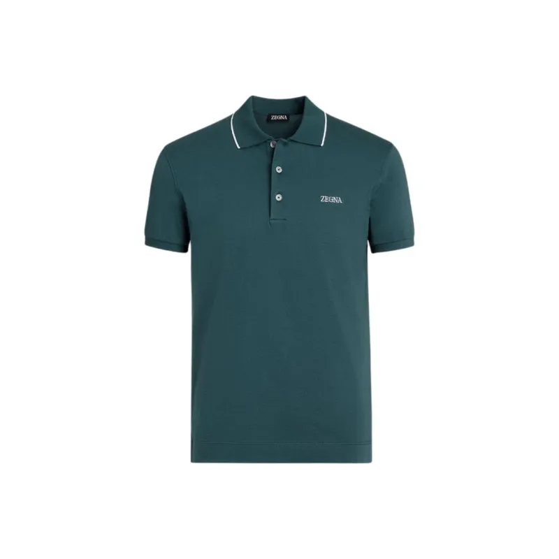 Ermenegildo Zegna Polo Shirts Men Green-0