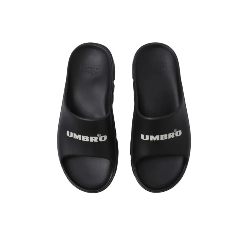 Umbro Slip Resistant Abrasion Resistant Slide Slippers Unisex Black-2