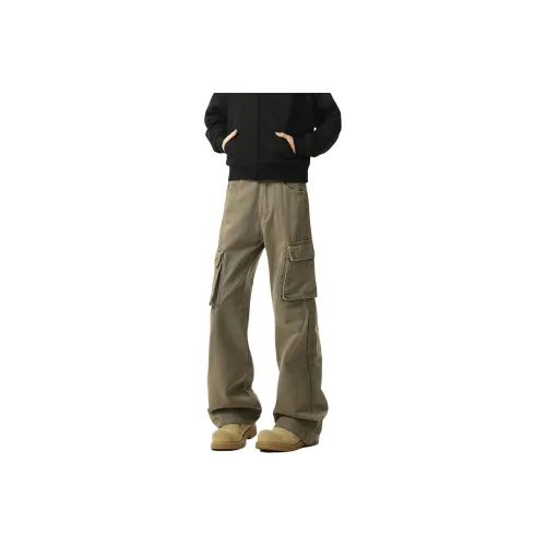 ROOMBOSE Cargo cohen pants Unisex Khaki