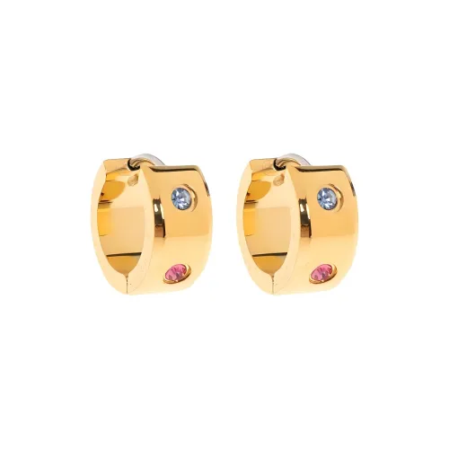 Kate Spade Set In Stone Chunky Huggies Hoop Earrings