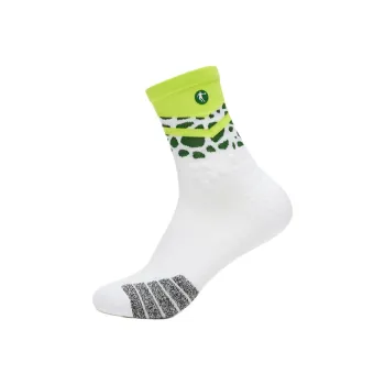 QIAODAN Knee High Socks Men's 1 Pack Neon Yellow