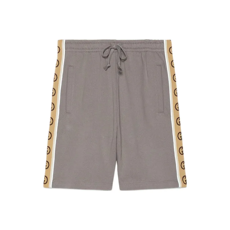 GUCCI Cotton Jersey Shorts-0