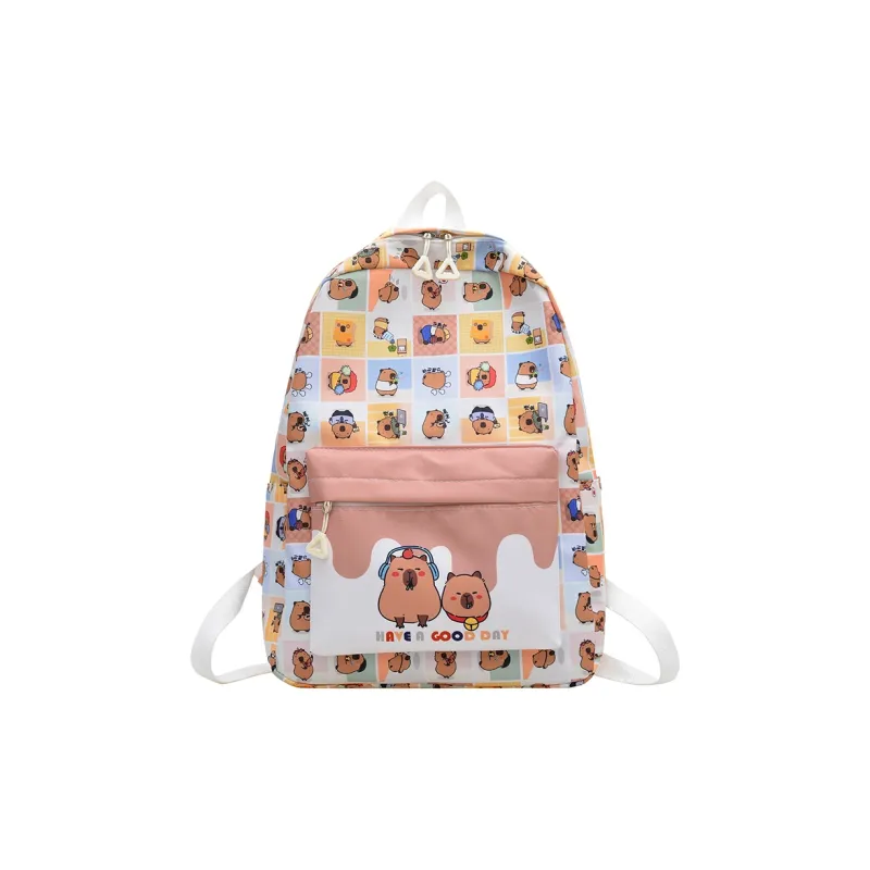SUN EARTH &U Nylon Fabric Backpack Unisex Multicolor-9