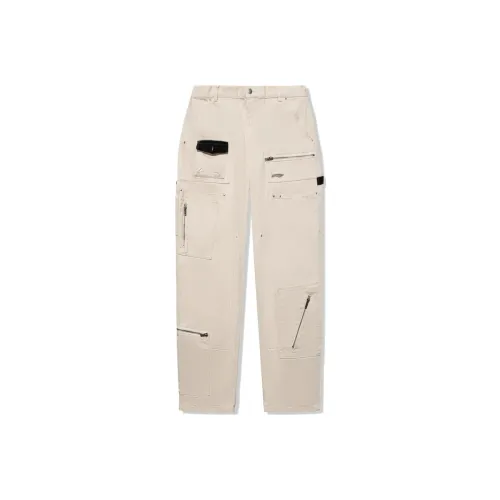 Pleasures X LiNing Casual Pants Men Oat Gray