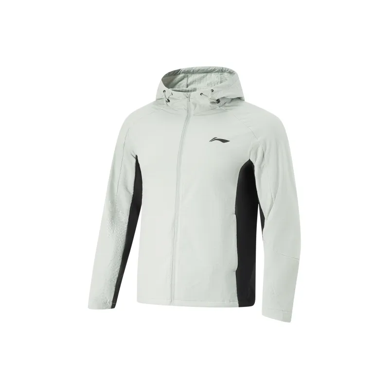 LiNing Running Collection Trench Coat Men's Waterdrop Gray-0