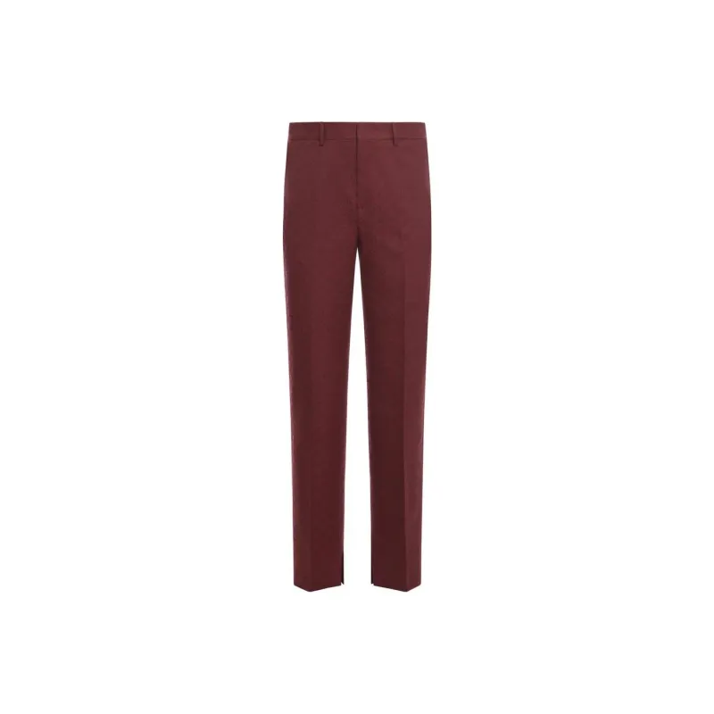 GUCCI Monogrammed Straight Leg Trousers-0