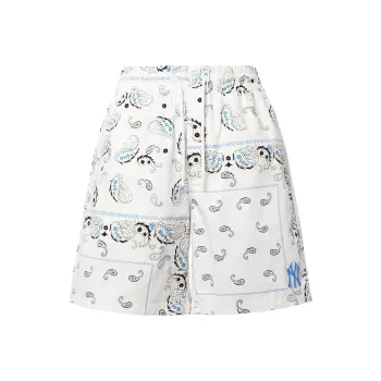 MLB New York Yankees Casual Shorts Unisex Ivory White