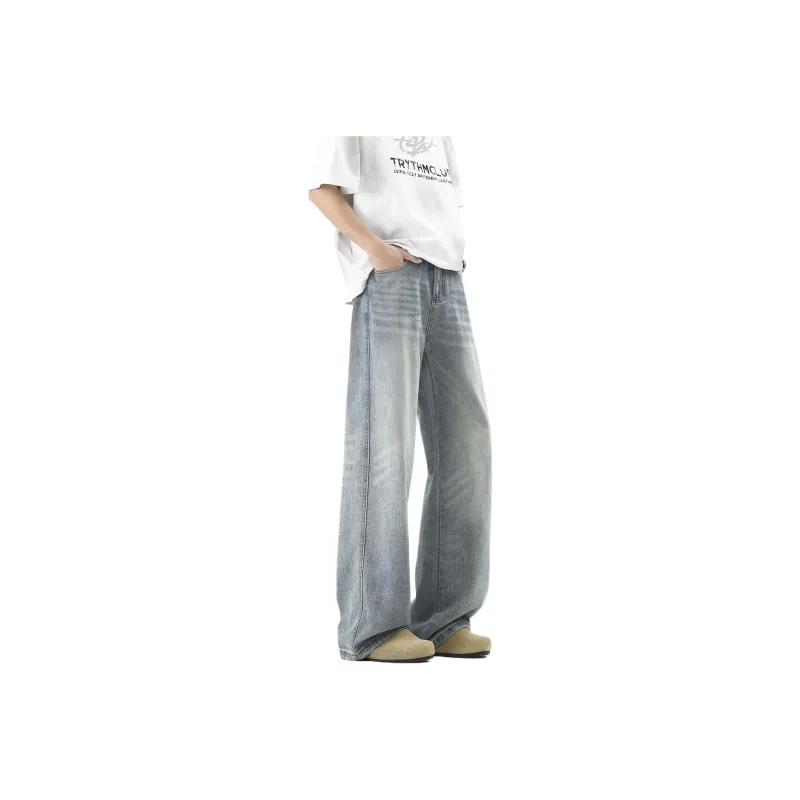 ALI THE FOX Jeans Unisex Vintage Blue-2