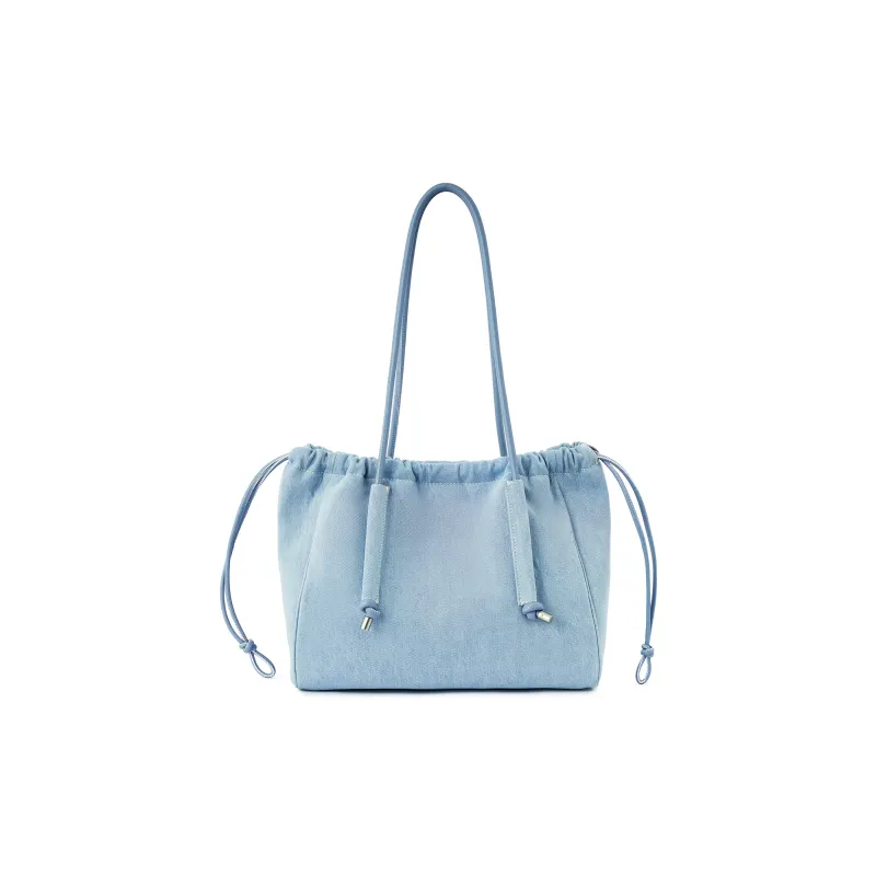 Lee Fabric, PU Crossbody Bag, Shoulder Bag, Handbag Large Size Women's Light Blue-3