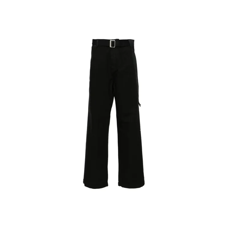 Jacquemus Le Pantalon Marrone Wide-leg Trousers-0