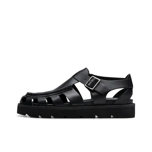 Clarks Roman Sandals Unisex Black