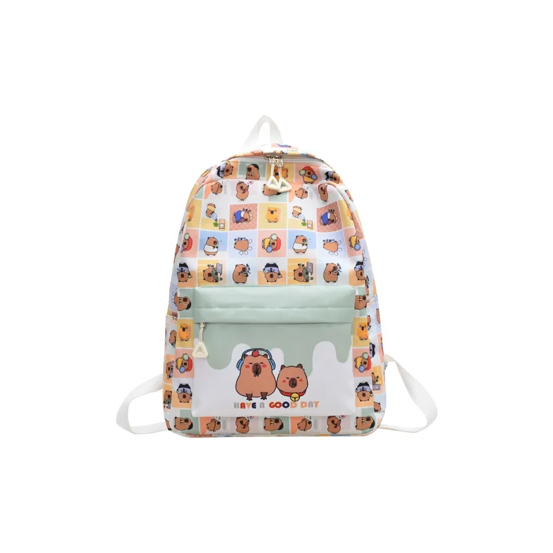 SUN EARTH &U Nylon Fabric Backpack Unisex Multicolor-12
