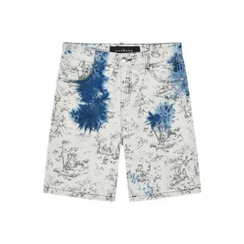 JOHN RICHMOND SS24 Denim Shorts Men's Multicolor Pattern