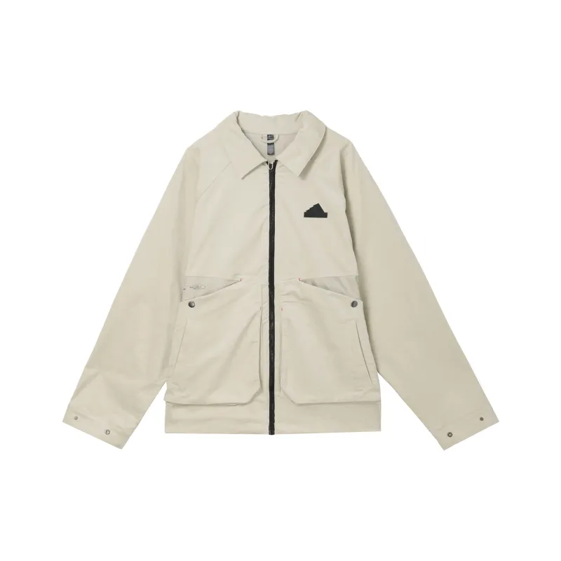Adidas FW24 Jacket Men's Sesame Earth Gray-0