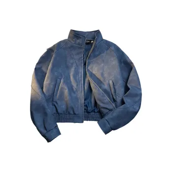 DJ.SPIRIT Leather Jacket Unisex Wisteria Purple