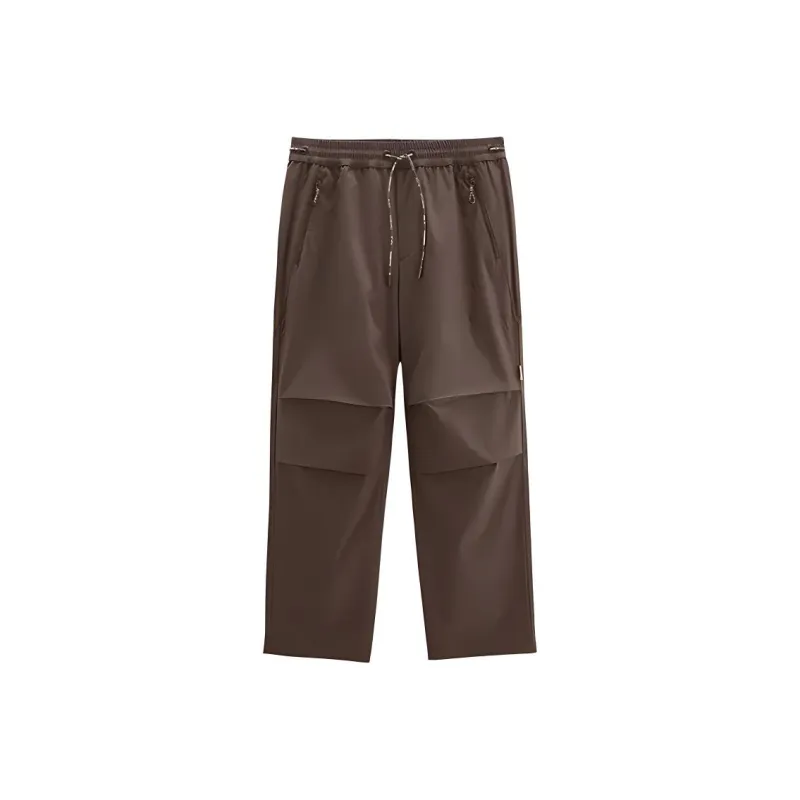 PEACEBIRD MEN Eye C Collaboration Series Casual Pants Men's Brown-0