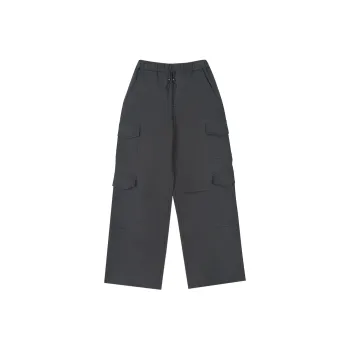 MYSAMESAME Casual Pants Unisex Dark Gray In Stock