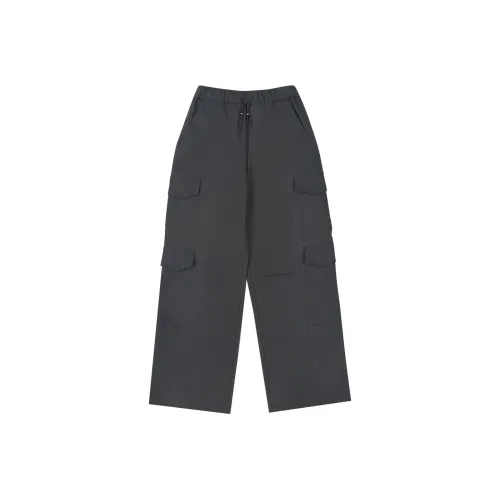 MYSAMESAME Casual Pants Unisex Dark Gray In Stock