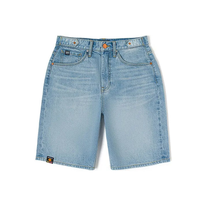 Dragon Ball X Lee X Dragon Ball Co brand Denim Shorts Men Light Blue-0