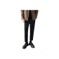 Fleece-Lined, Black Ankle-Length Pants