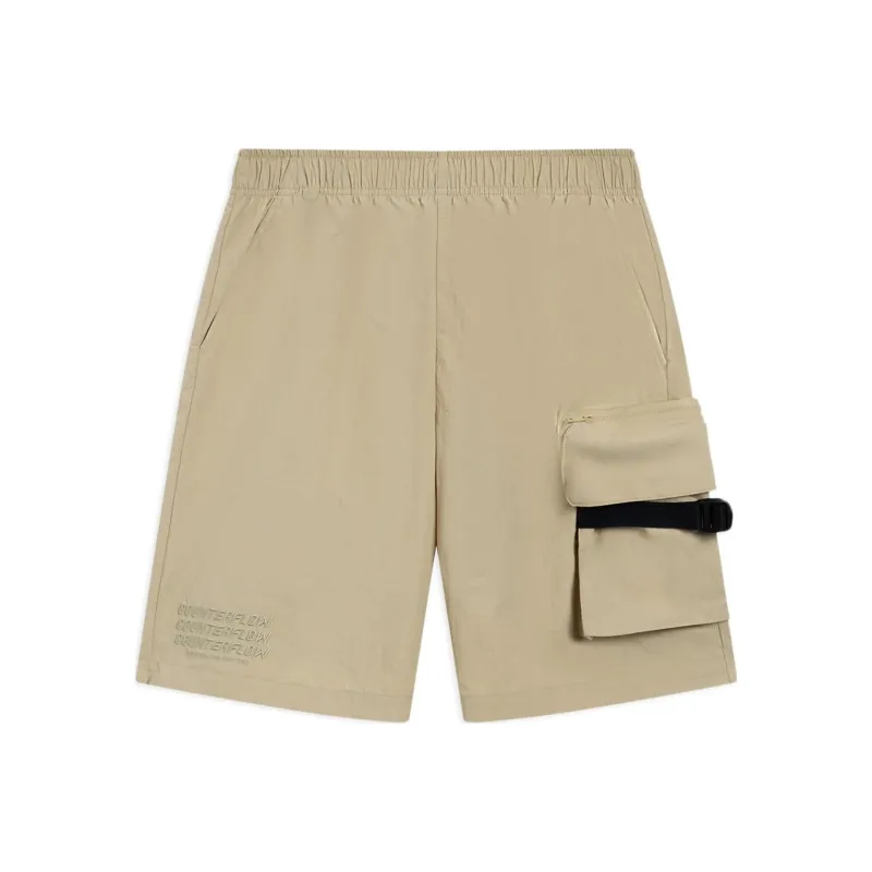 LiNing CF Cargo Shorts Men's Plain Khaki-0