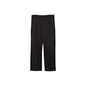 Studious X Needles STUDIOUS Co-brand Knitted Sweatpants Unisex Black