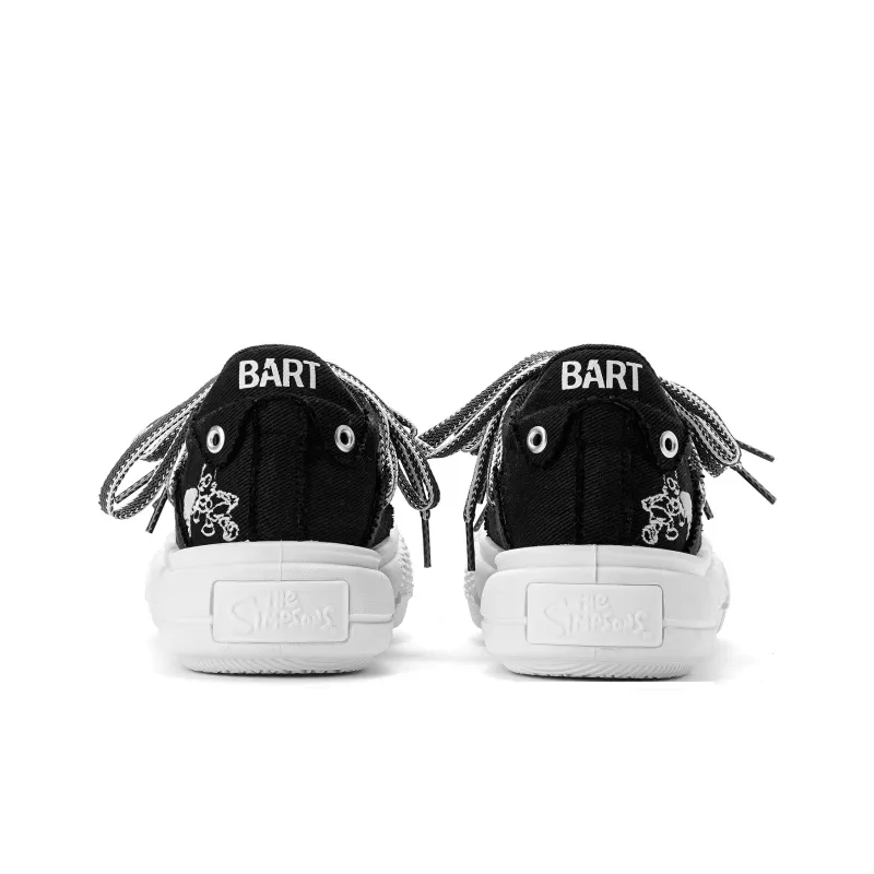 The Simpsons Canvas Shoes Unisex Low Top Black/Vanilla Ecru/Beige Black-5