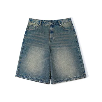 DIMC Denim Shorts Unisex Washed Blue