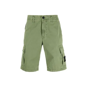 STONE ISLAND Cargo Shorts Men Green