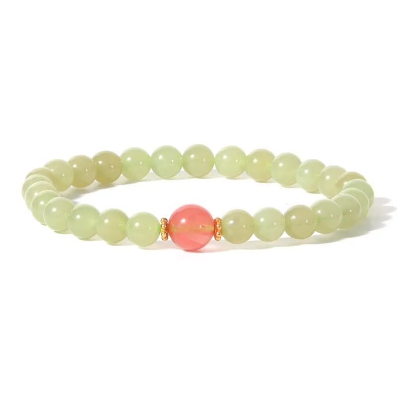 MEOBURLIY Colored Glaze Jade Bracelets Women's-0