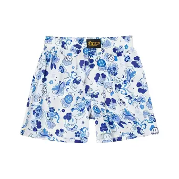 Drew House Smiley Collection Casual Shorts Unisex Danube Blue