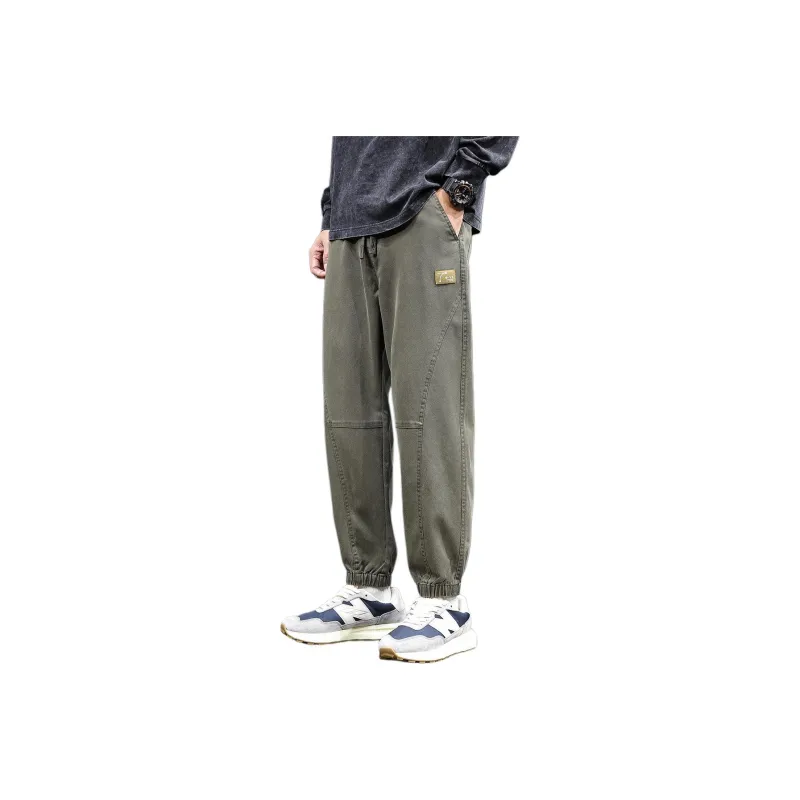 Tonlion Casual Pants Unisex Army Green-0