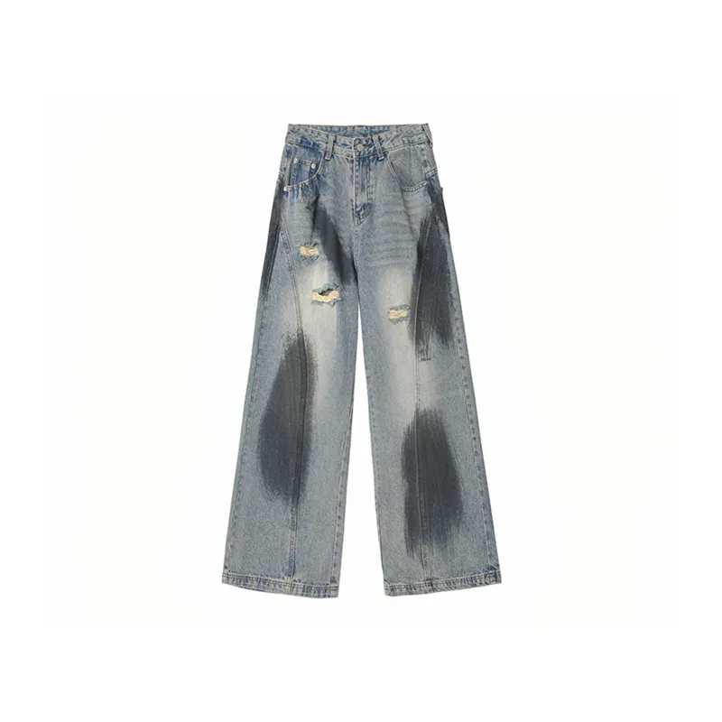 SWAMP AREA Jeans Unisex Vintage Blue-0