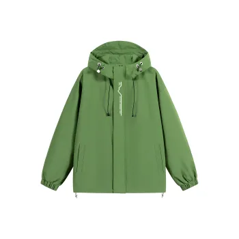 361° Trench Coat Unisex Clear Shadow Green