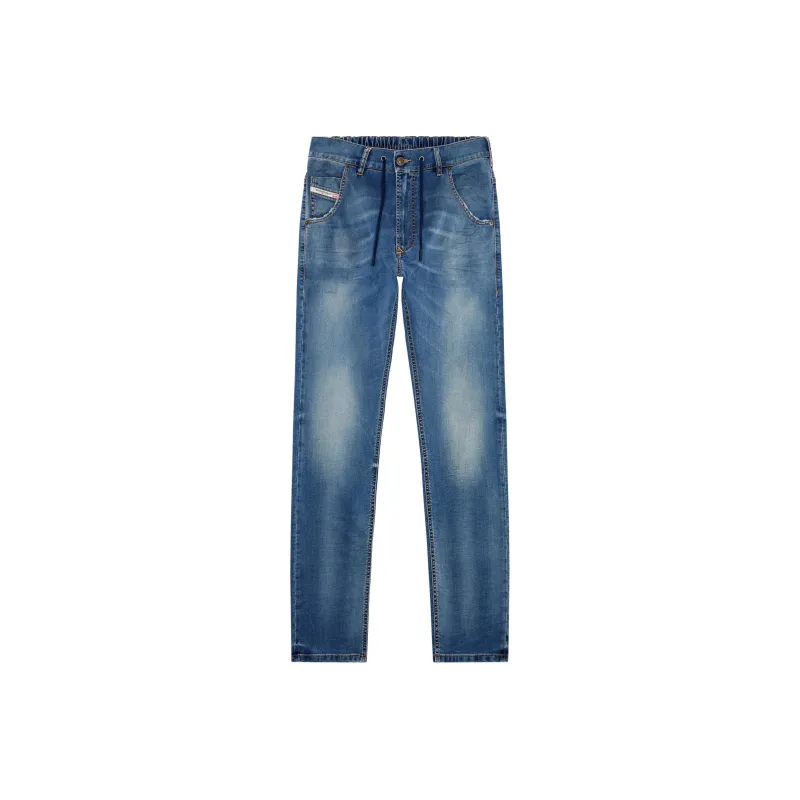 DIESEL Krooley-E-Ne Straight-Leg Drawstring Jeans-0