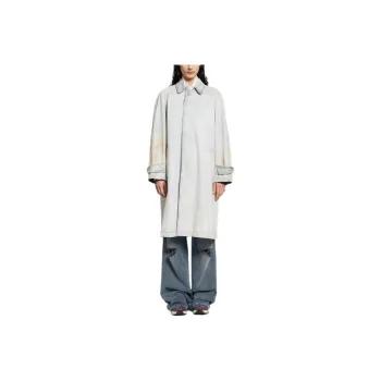 MM6 Maison Margiela Trench Coat Men's Light Blue