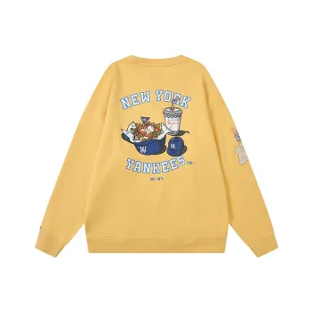 New Era Sweatshirt Unisex Cream Yellow
