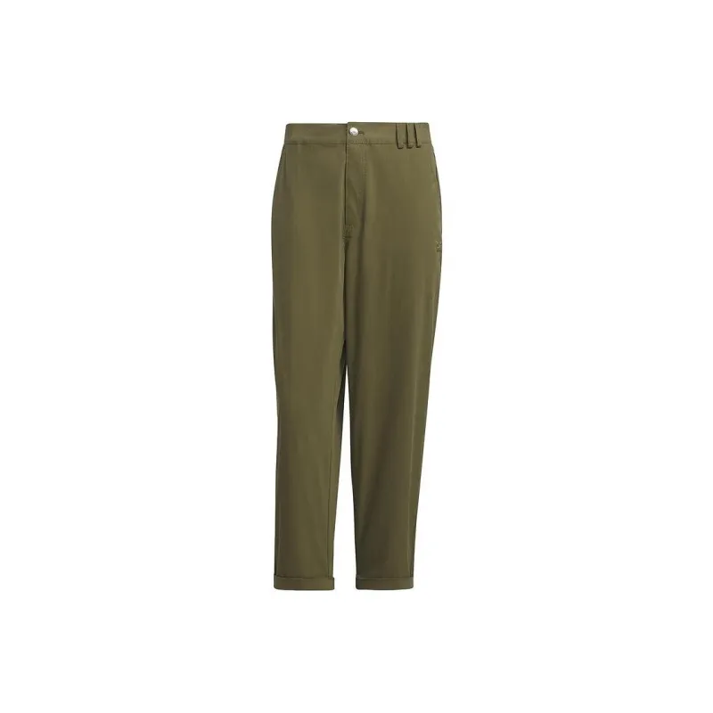 Adidas Casual Pants Men's Yellow Green-0