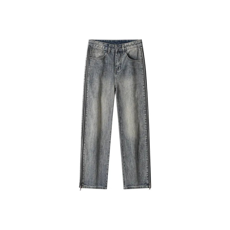 KM Jeans Unisex Retro Nostalgic Yellow Mud-0