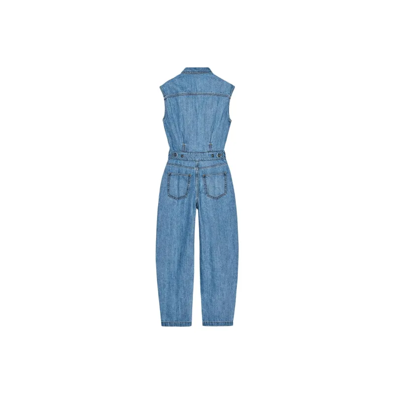 ZARA Jumpsuit Women's Medium Blue-1