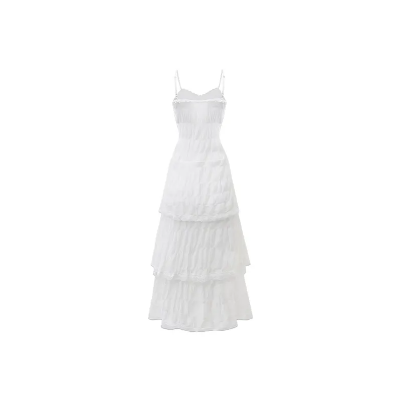 Local Gal Slip Dress Women's White-1