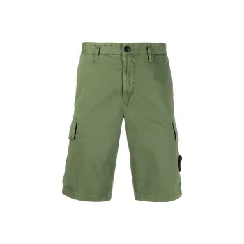 STONE ISLAND Cargo Shorts Men Green