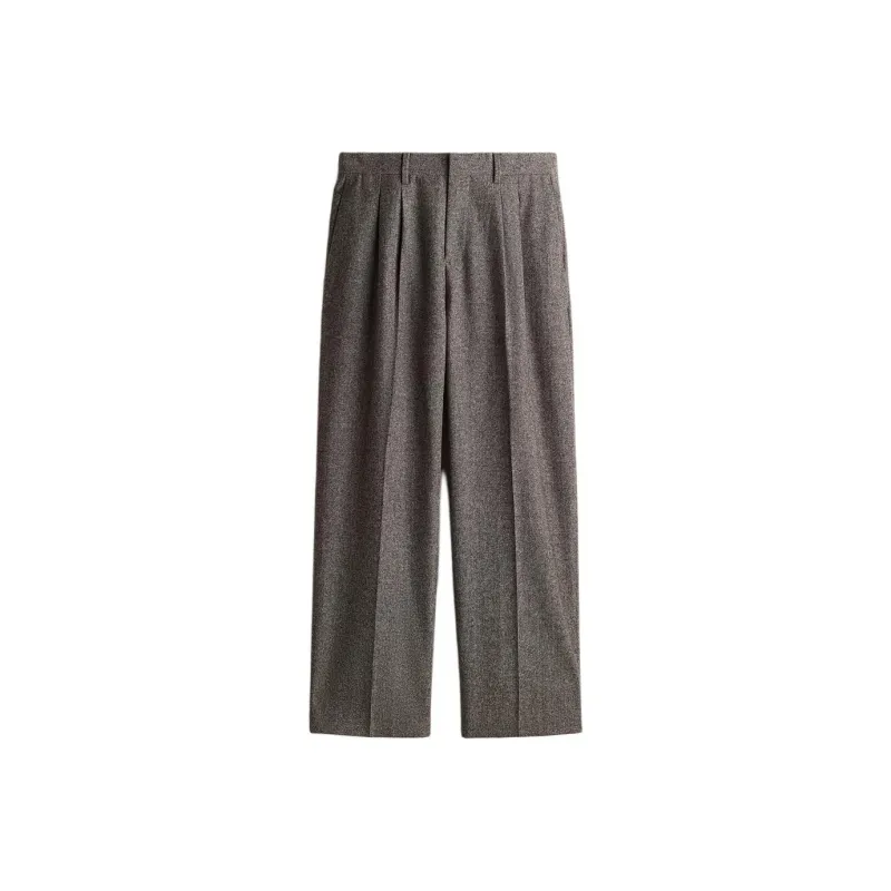 H&M Suit Trouser Men's Dark Beige Gray-0